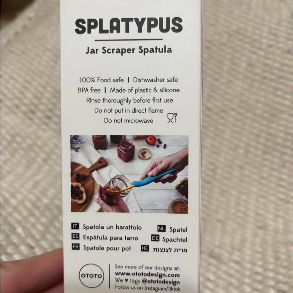 OTOTO Splatypus Jar Scraper Spatula - Picture 2 of 6